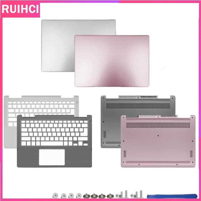 

For Inspiron 13 7370 7373 7380 P83G Laptop top cover LCD Back Cover Bezel Palmrest Bottom Hinges Laptop Housing Replace