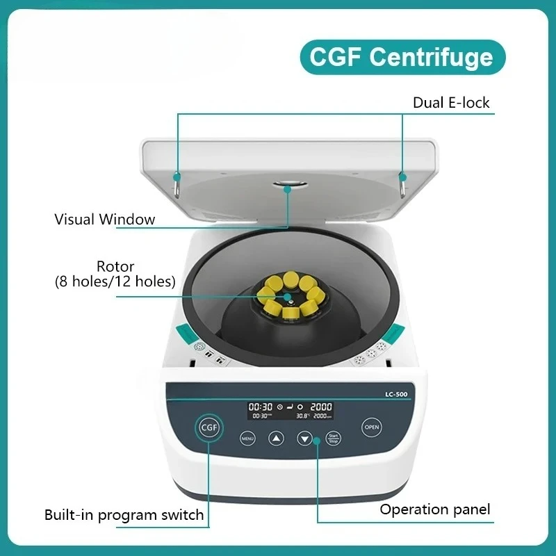 Laboratory for 2/5/10ml Blood Tube and 15/50ml Centrifuge Tube 4000rpm Centrifuge Machine PRF CGF Plasma Centrifuge