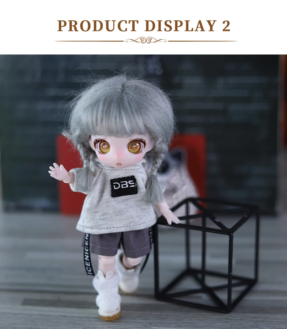 ICY DBS Dream Fairy Maytree OB11 BJD Perücke mit Pony Zubehör Jungen Mädchen Geschenk Spielzeug SD – Detail 9