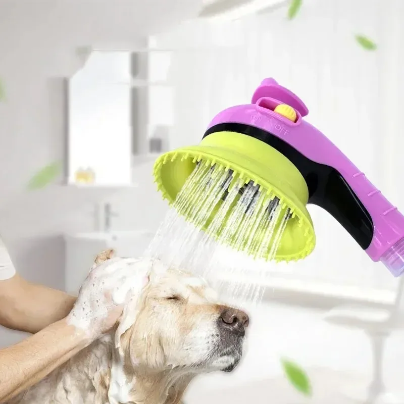 Shower Head Dog Soft Tentacle Massage Bath Head Convenient Dog Cat Cleaning Supplies Pet Shop Wholesale Dog Accessories