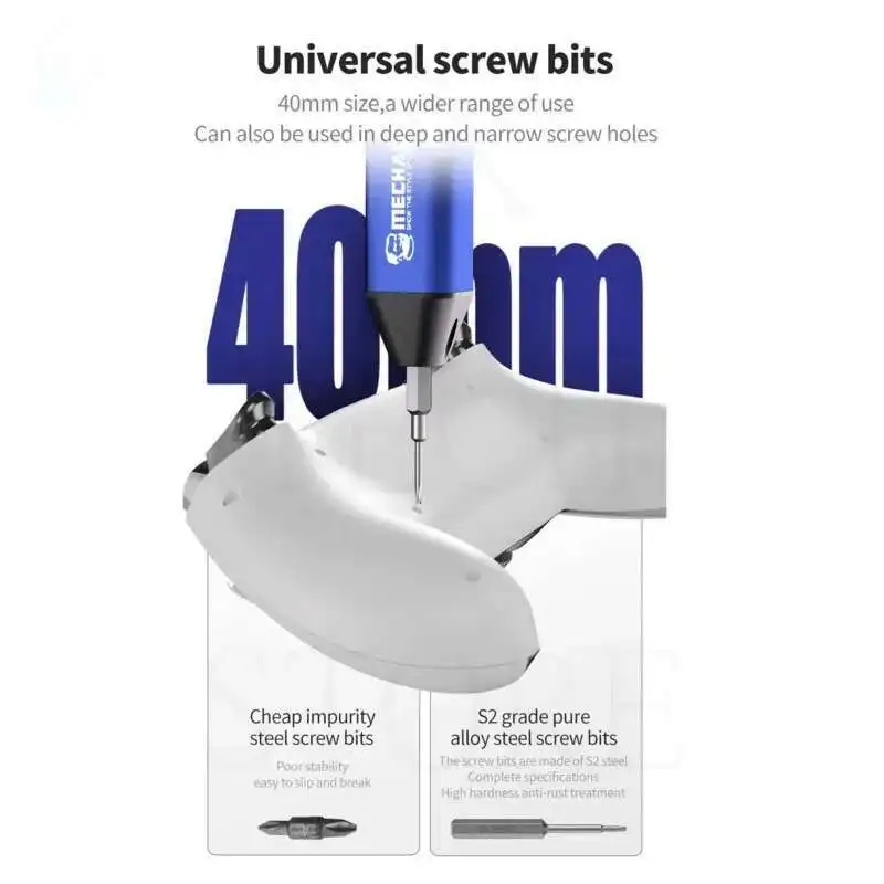 ES240 Electric Screwdriver LED Lighting Handheld Cordless Electric Screwdriver Adjustable Speed Gear Repair Tools