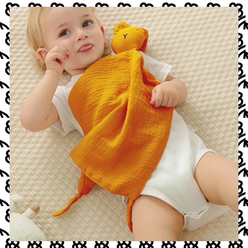 

A07I Loveys For Babies Personalized Muslin Lovey Blanket Custom Embroidered Baby Security Blanket Bunny Comforter With Nam