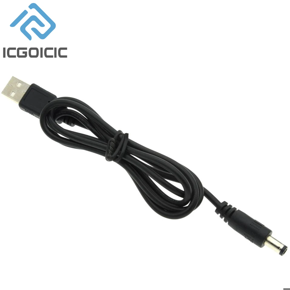 Uno-r3 개발 보드용 USB 전원 케이블, USB to DC5.5 * 2.1mm, 5V9V12V 부스트 케이블, Esp8266, Esp32