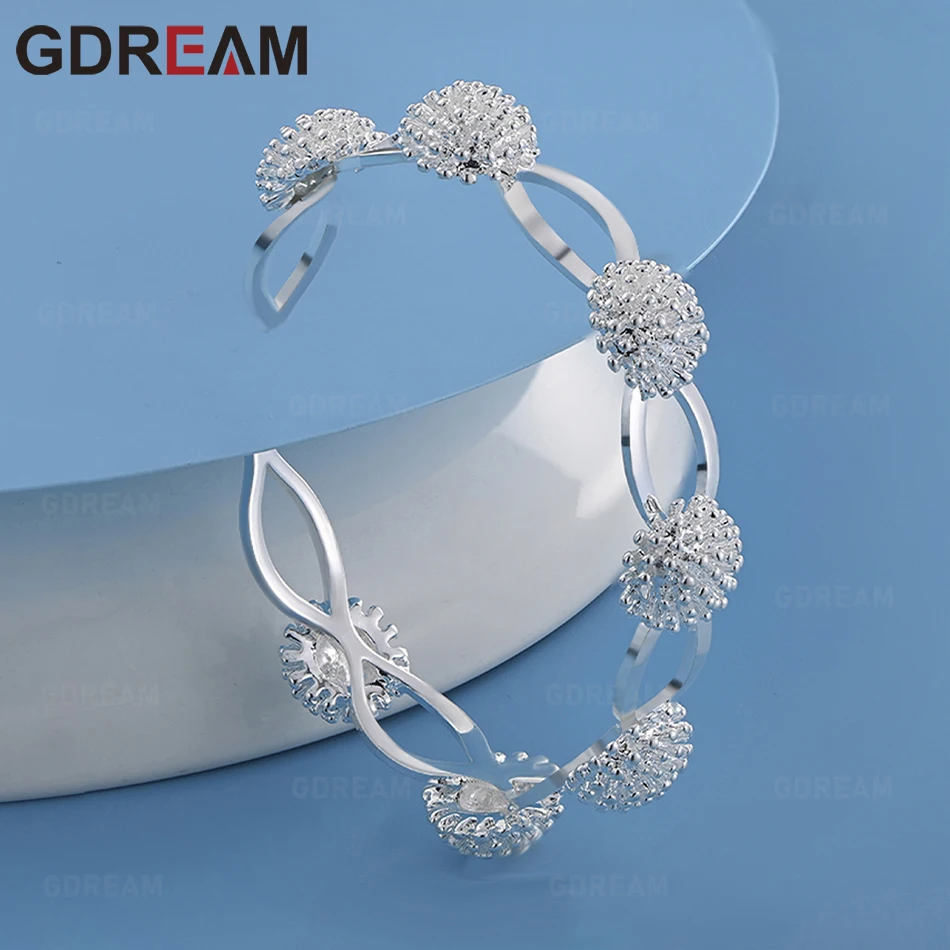 

GDREAM 925 Sterling Silver Lantern Bracelet Women'S Exquisite Cute Wedding Party Jewelry