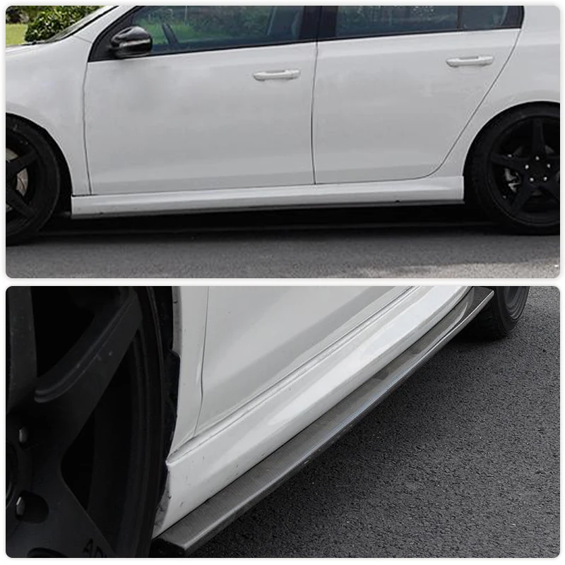 Carbon Fiber Car Side Skirts Apron Lip For Volkswage VW Golf 6 VI MK6 R20 R Hatchback 2 Door 2010-2013 Door Side Skirts FRP - view 2