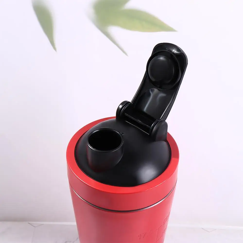 304 الفولاذ المقاوم للصدأ مصل اللبن يهز كوب 500 مللي/750 مللي مع مقياس زجاجة مسحوق البروتين المحمولة سعة كبيرة كوب ماء رياضي #5