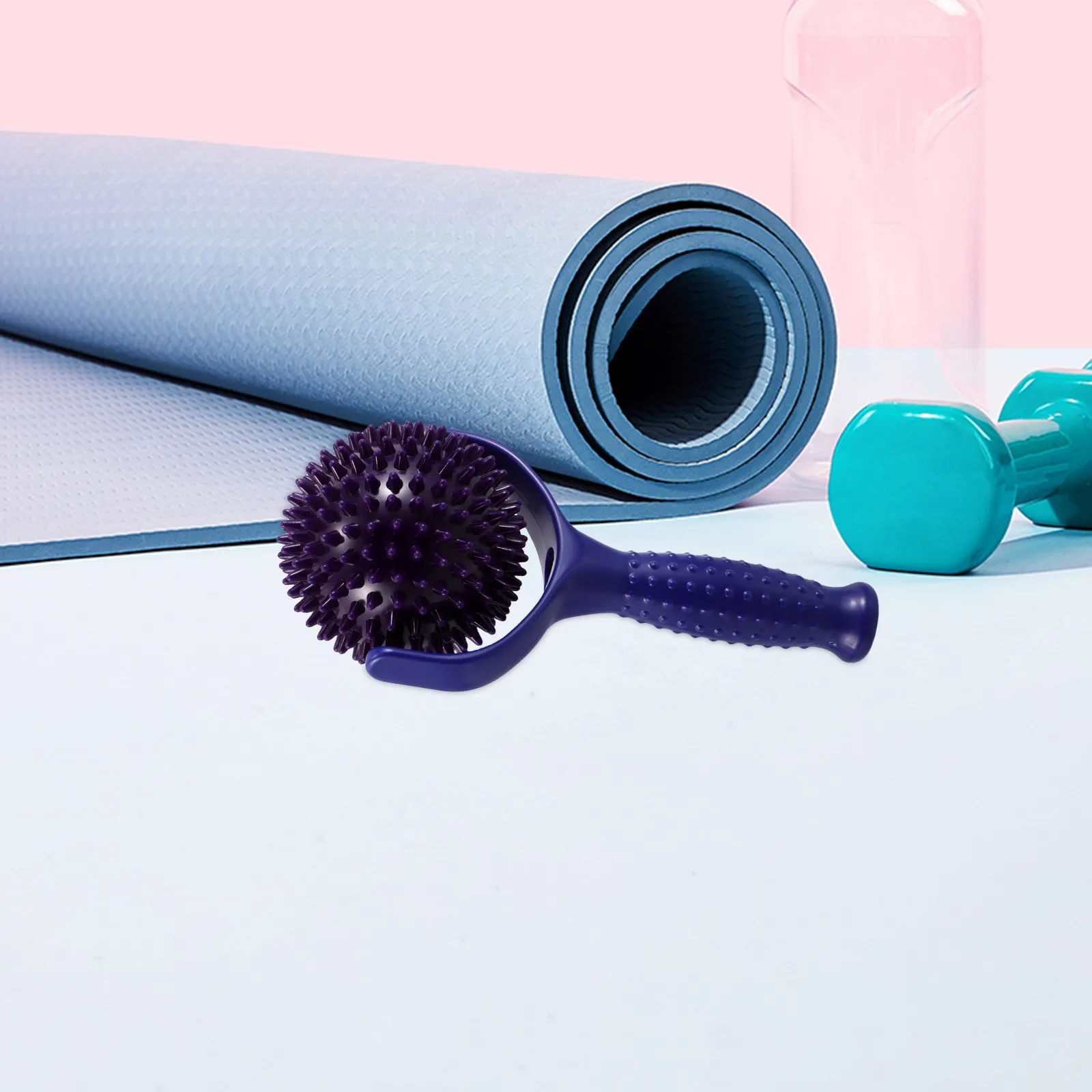 

Yoga Massage Stick Large Mobility Roller For Deep Tissue Relief, Portable Spiky Ball Design, Back Leg Calves Muscle Recovery,