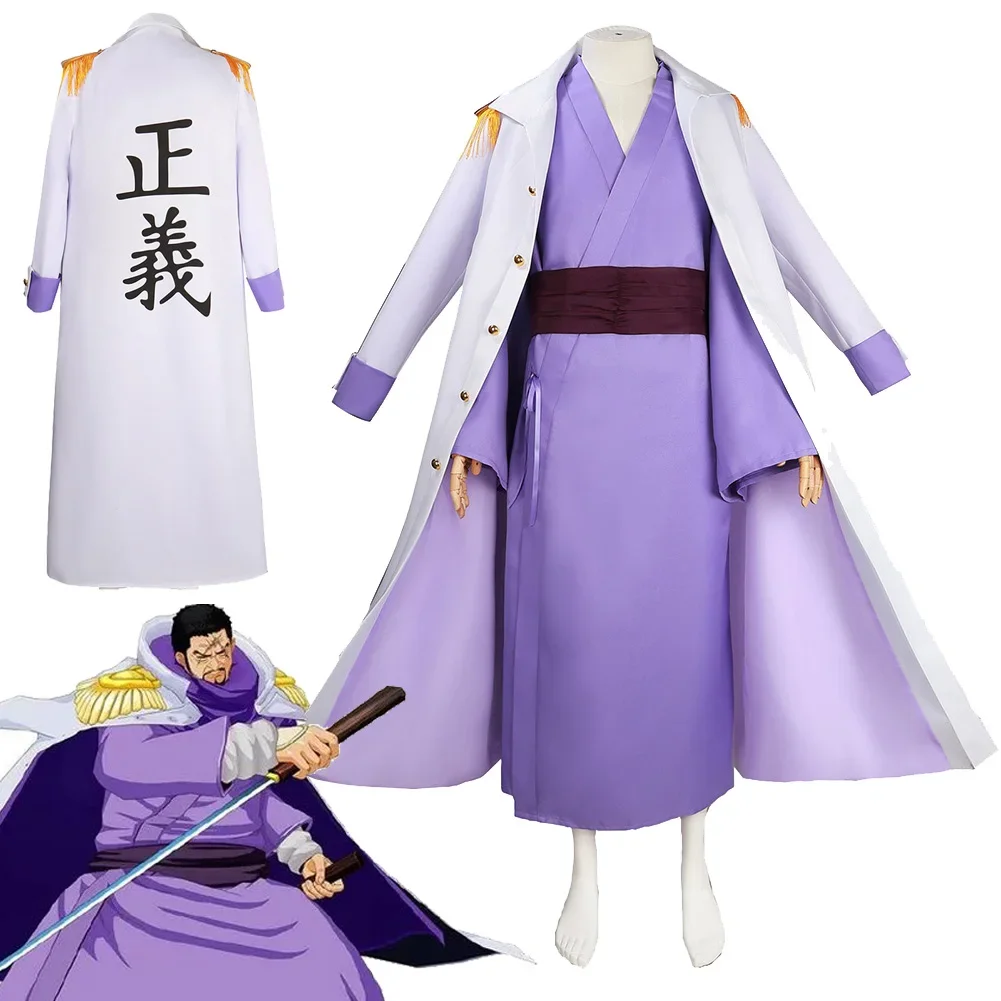 

Issho Cosplay Fantasy Robe Cape Clothing Anime Pirate Costume Disguise Adult Men Roleplay Fantasia Outfits Male Halloween