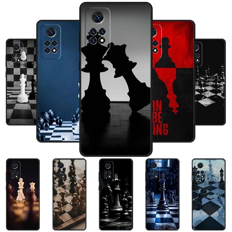 Schach Königin Brettspiel Handy hülle für Redmi Note 11 epro 11s 10 10t 9s Promax 8 Pro Xiaomi Mi 10 11 12x12s Ultra Cover