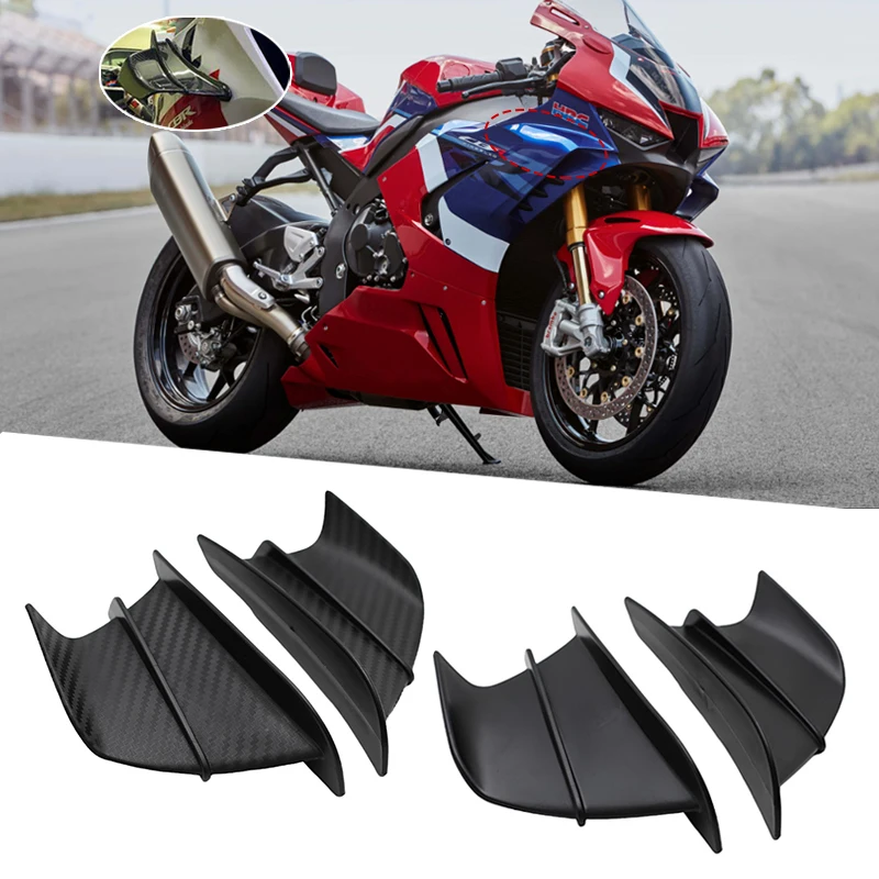 

Universal Motorcycle Spoiler Wing Aerodynamic Winglet Fit For Honda CB650R CB1000R CBR1100RR CBR600RR CBR900RR CBR 600RR/1000RR