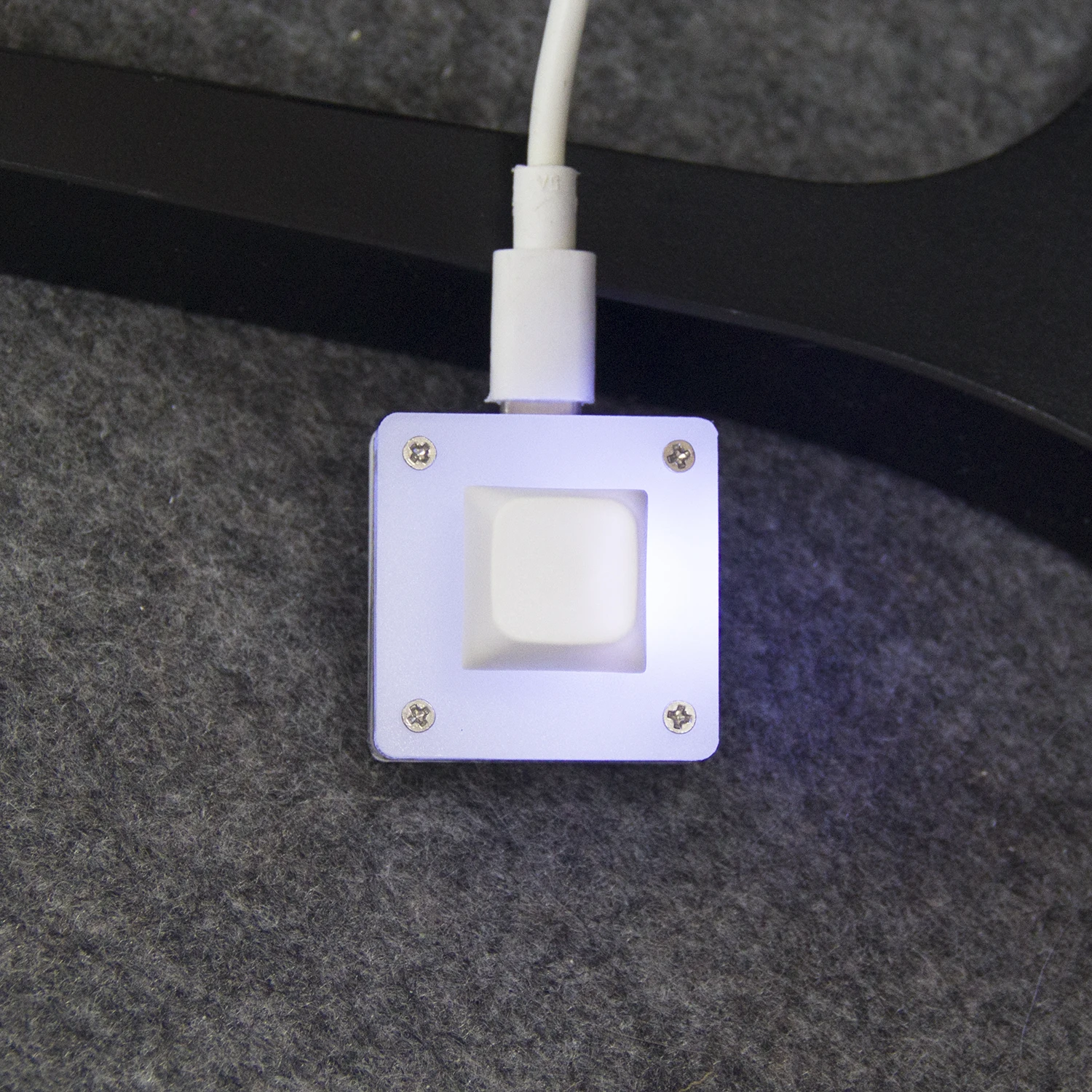 New 1Key RGB DIY VIAL Fimware USB Wired Mini Mechanical Hot Swap Hot Key Office Programmable Macropad