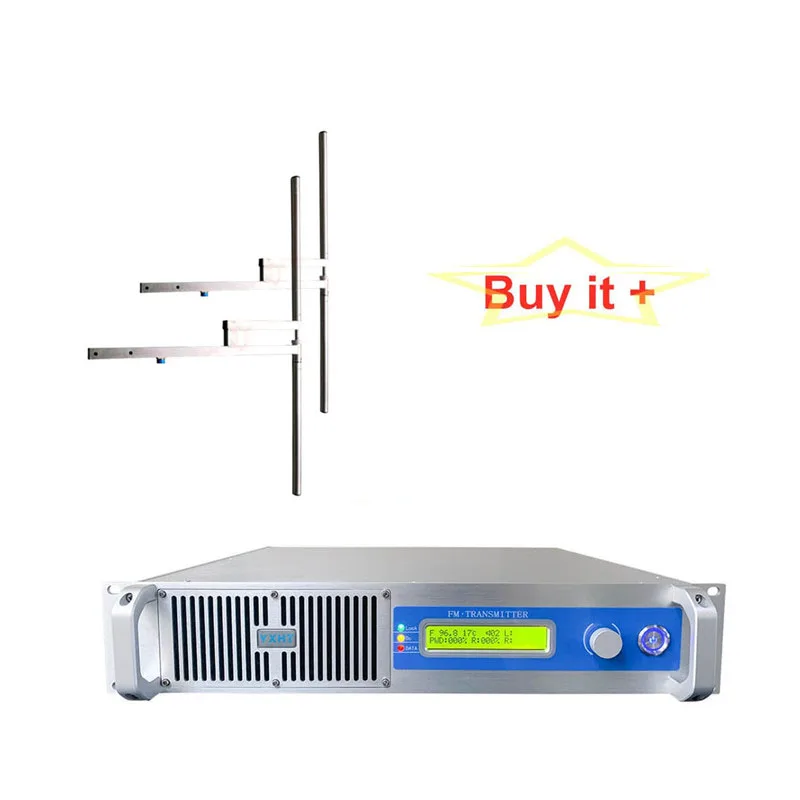 

YXHT-1, 300W FM Kits Broadcast Transmitter + 2 Bay Dipole Antenna for Radio Station