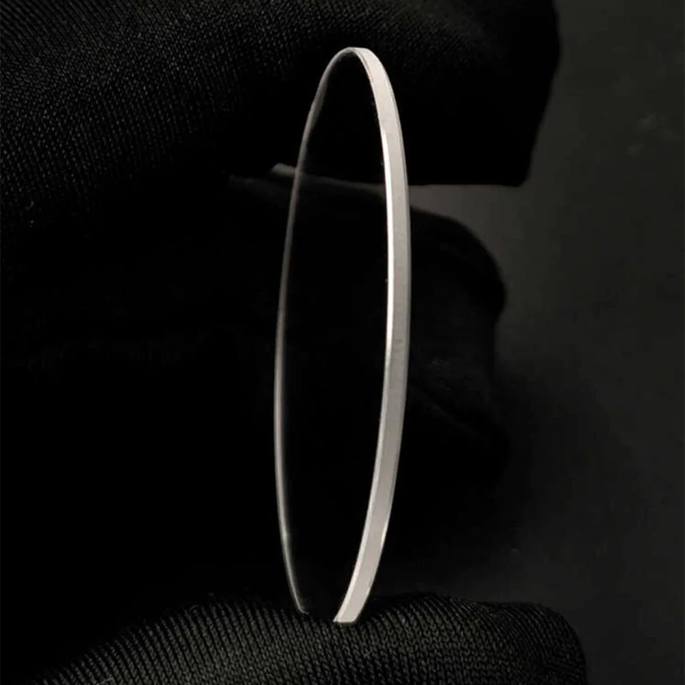 Plane Sapphire Crystal Glass 1.5mm Thickness Flat Round Crystal Clear Front Cover 24mm-40mm Diameter Part for Watch Repair