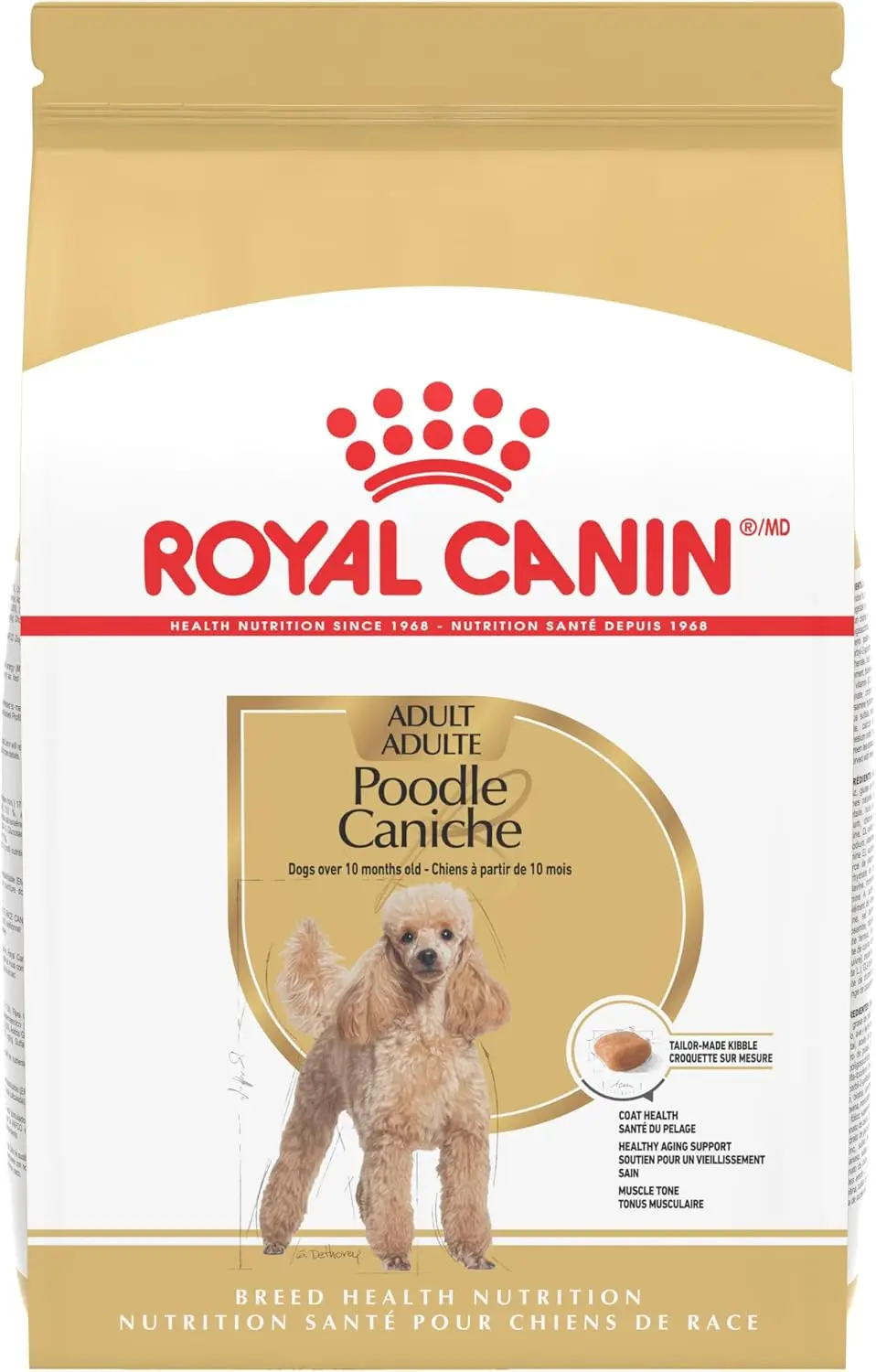 

Сухой корм для взрослых собак породы пудель Canin Breed Health Nutrition, 10 фунтов (10-фунтовый мешок)