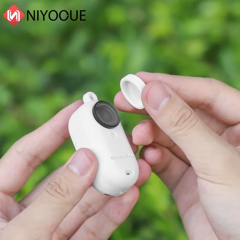 Camera Silicone Protective Cover Lens Protector Case Neck Strap Accessories for Insta360 GO 3