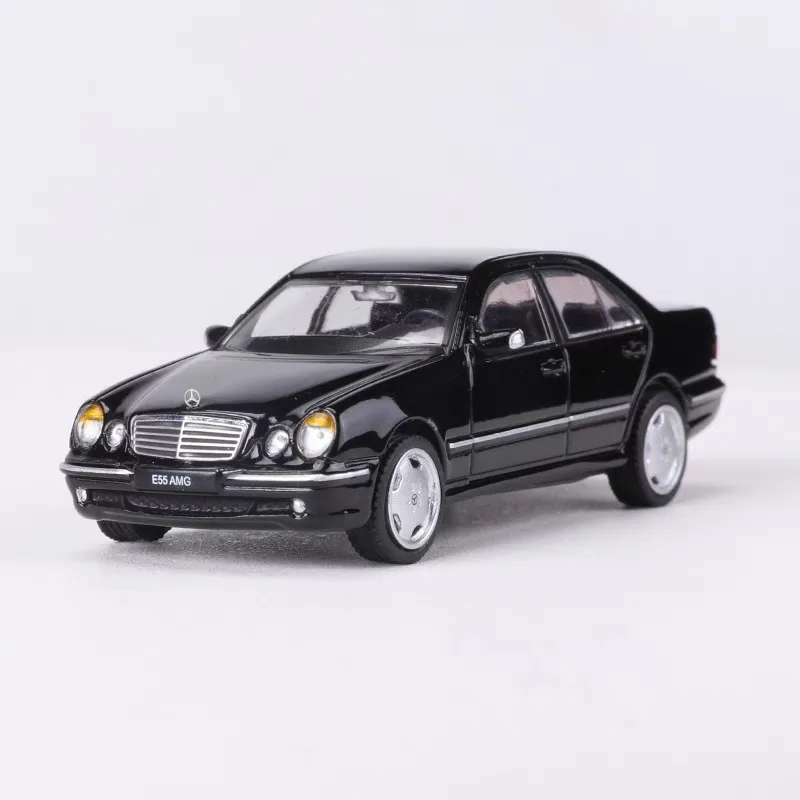 1:64E55 AMG W210 sedan, model samochodu z odlewu stopu, zabawa dla nastolatków, dekoracja dla dorosłych, zabawka dla dzieci.