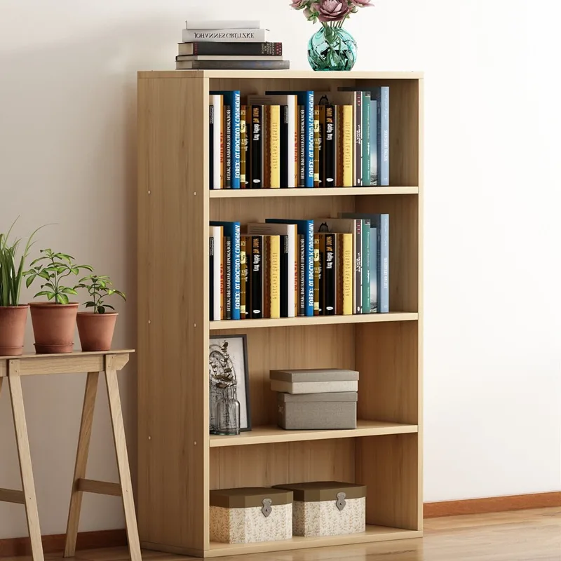 Simple Modern Widening Heightening Bookcase Bookshelf Free Combination Storage Cabinet Wooden Estanteria Storage Furniture