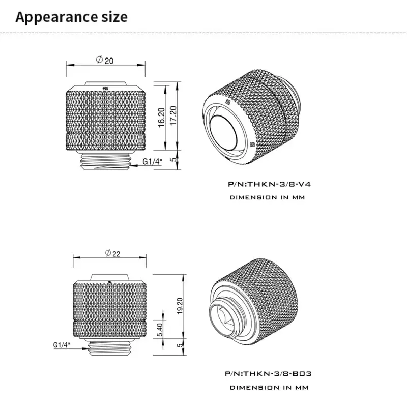 Barrow OD13MM 16MM Soft Hose Fitting Kit & 90 Degree Rotation * Hose -Plug *Water Valve * Mini Wire  * Tee WaterCooling Kit view 5