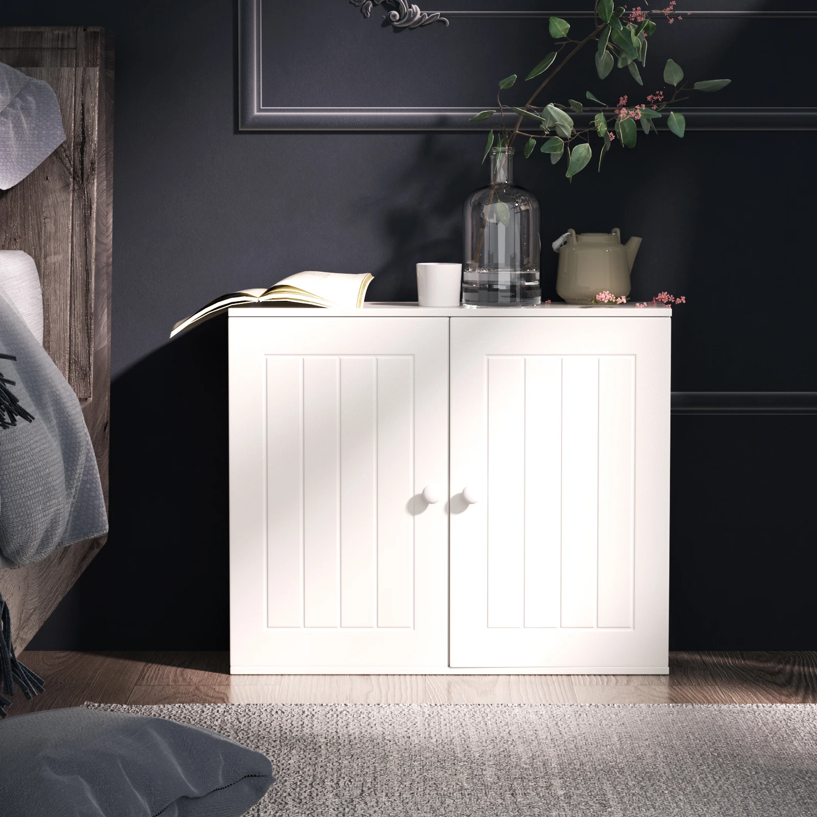 خزانة تخزين الحمام المقاومة للماء من BRIEFNESS، رف تخزين قائم بذاته على الحائط/حمام، مطبخ، غرفة معيشة