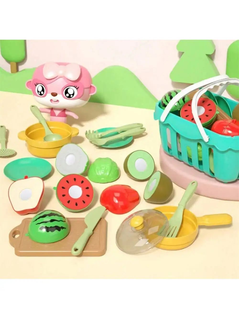 Questo è un gioco di taglio per bambini, accessori da cucina per finiture di frutta e verdura, set regalo per l'educazione della prima infanzia