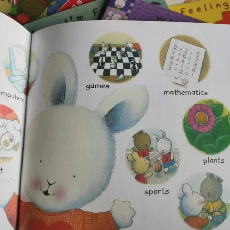 18 Books/set When I 'm Feeling Hairy Rabbit Picture Story Reading Book English Baby Regulate Emotion Management Books
