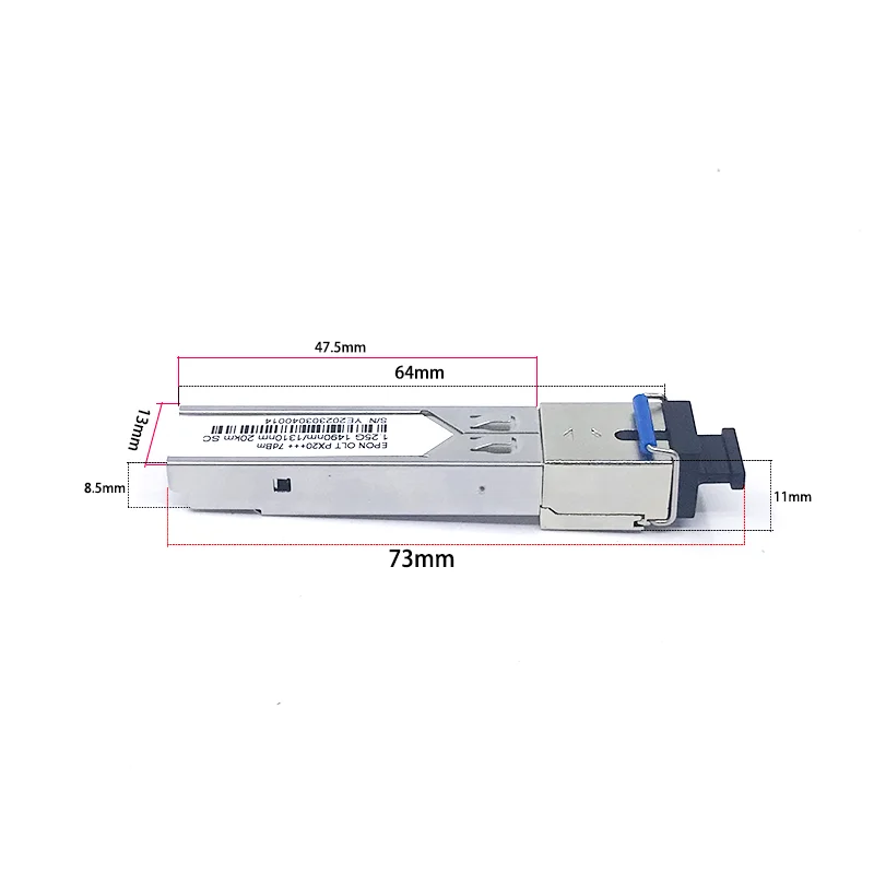 Оптический трансивер Epon Sc Olt Px20 +++ 7dBm PX20 ++++ 8dBm OLT SFP OLT1.25G 1490/1310nm SFP 20KM Sc для A