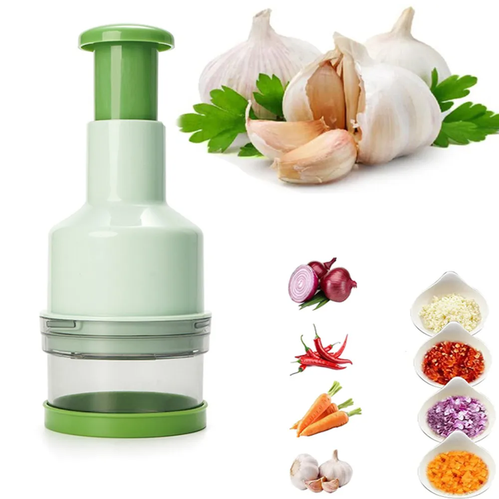 Manual Onion Chopper Stainless Steel Garlic Crusher Food Cutter Meat Mincer Handheld Press for Vegetable Machine Kitchen Tools