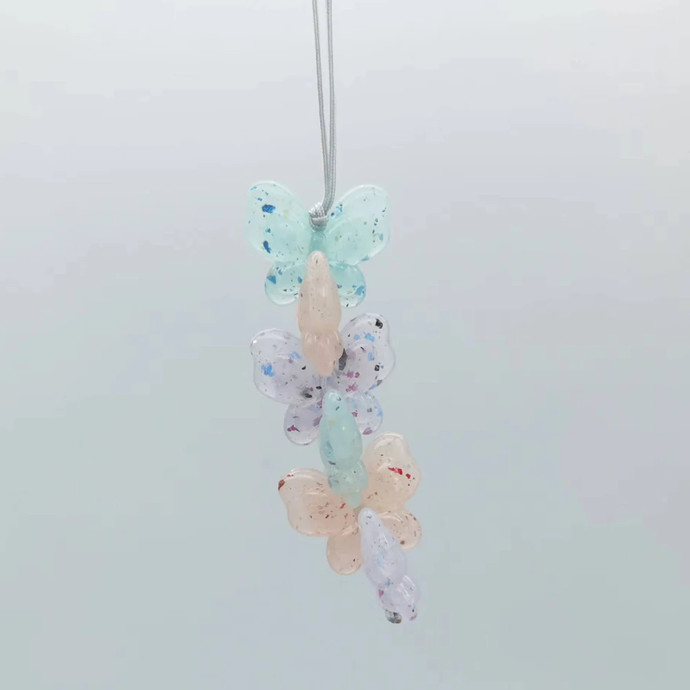 لطيف فراشة الهاتف Charms قلادة المدرسية مفتاح سلسلة Kawaii حالات ل iP 14 12 Airpods الكتب في كوريا جديد 2025