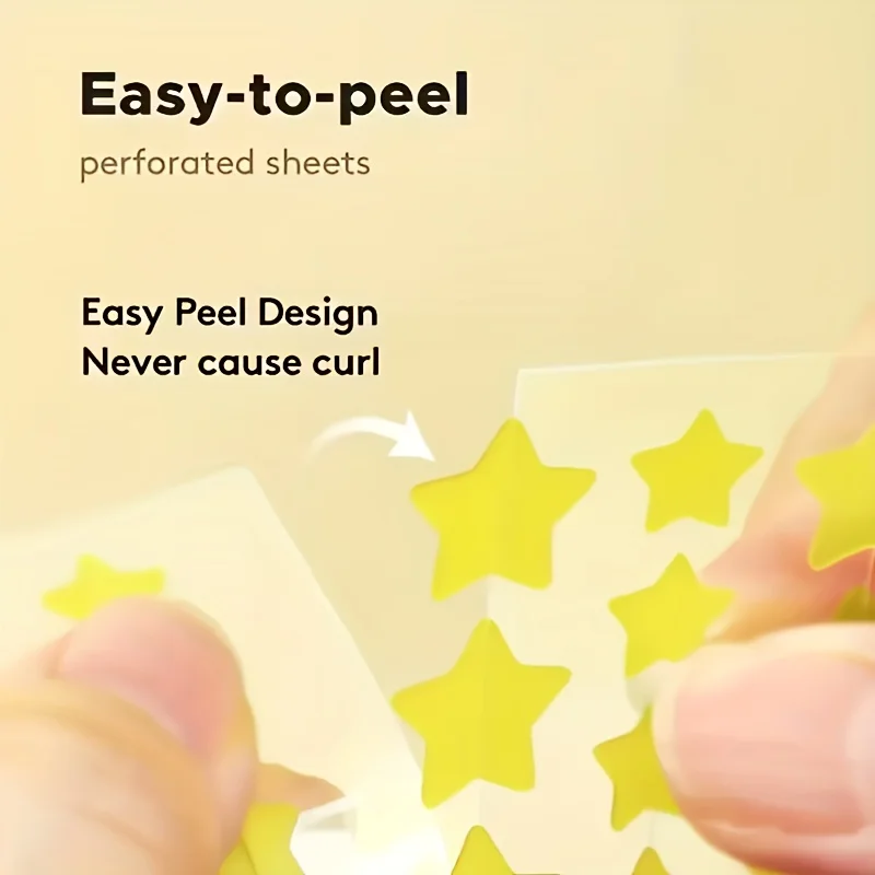 Parche colorido para el acné, cubierta Facial de 840 Uds., suave de la piel, fácil de aplicar, resistente al agua, ideal para decoraciones de fiestas, parches faciales