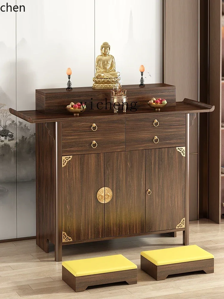 ZMLincense table household solid wood Buddhist table new Chinese incense table