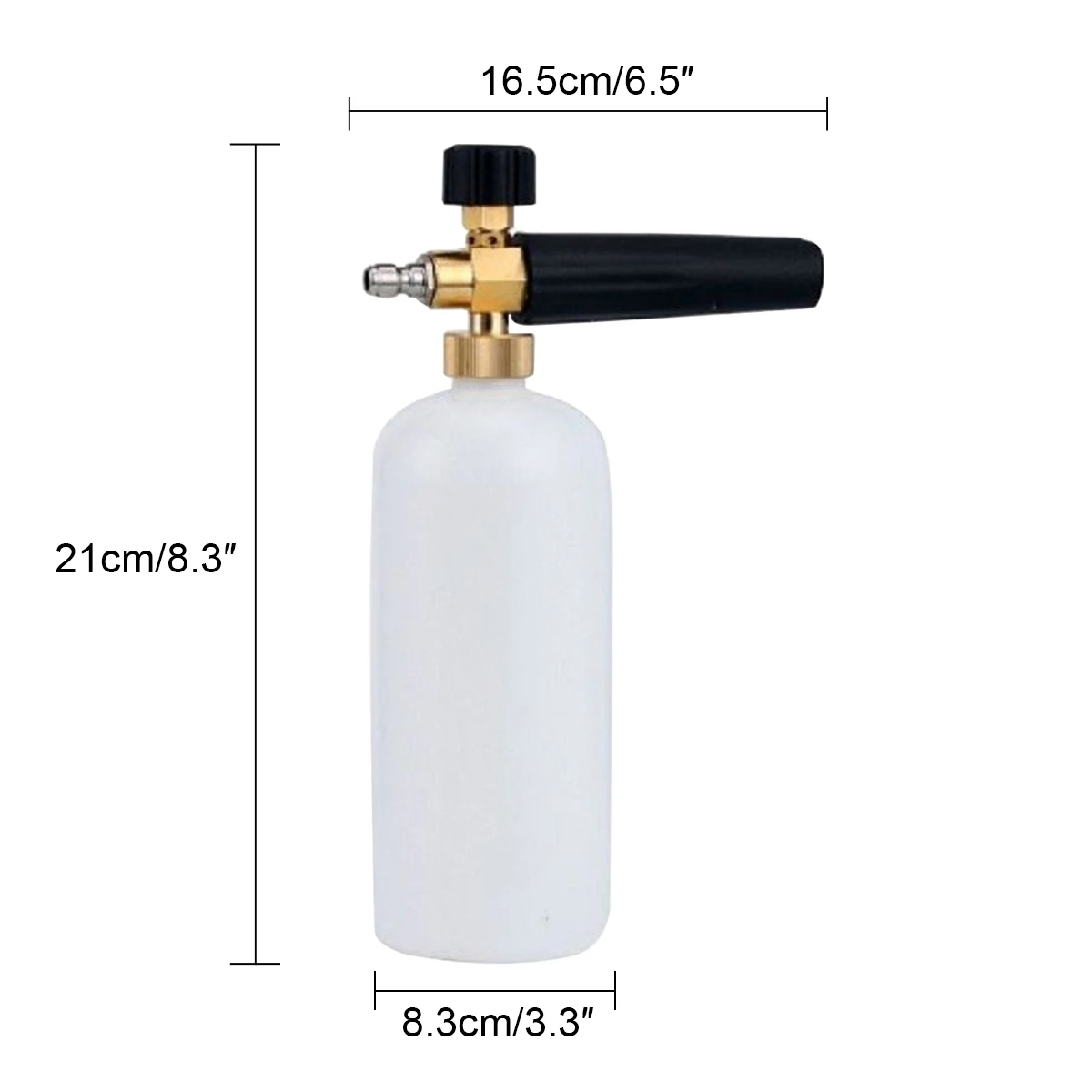 1 Liter Spray Kettle, Snowflake Foam Pot - High-Pressure Water Gun Car Wash Sprayer with Nozzle - Foam Spray Pot