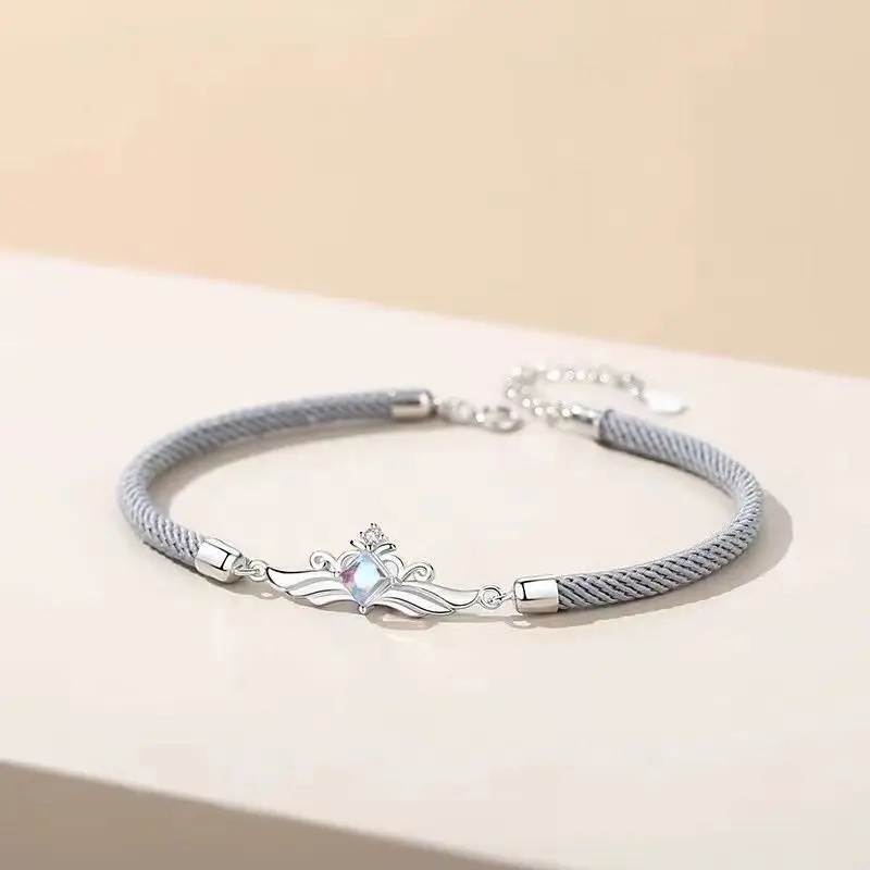 Moda argento colore principessa cavaliere corona scudo braccialetto per donna uomo coppia bracciali regali gratuiti accessori gioielli sl013