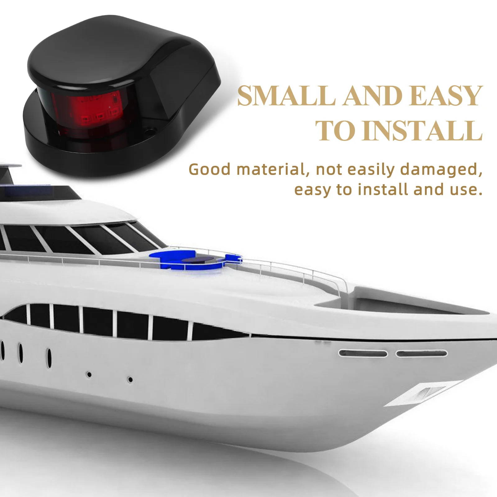 

12LED LED Boat Navigation Light Red Green Yacht Marine Navigation Lamps Waterproof Pontoon Kayak Boat Lights Speedboat Lights