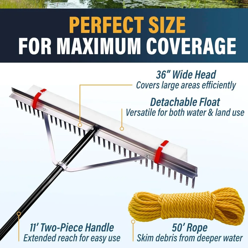 頑丈な湖とビーチ用レーキ