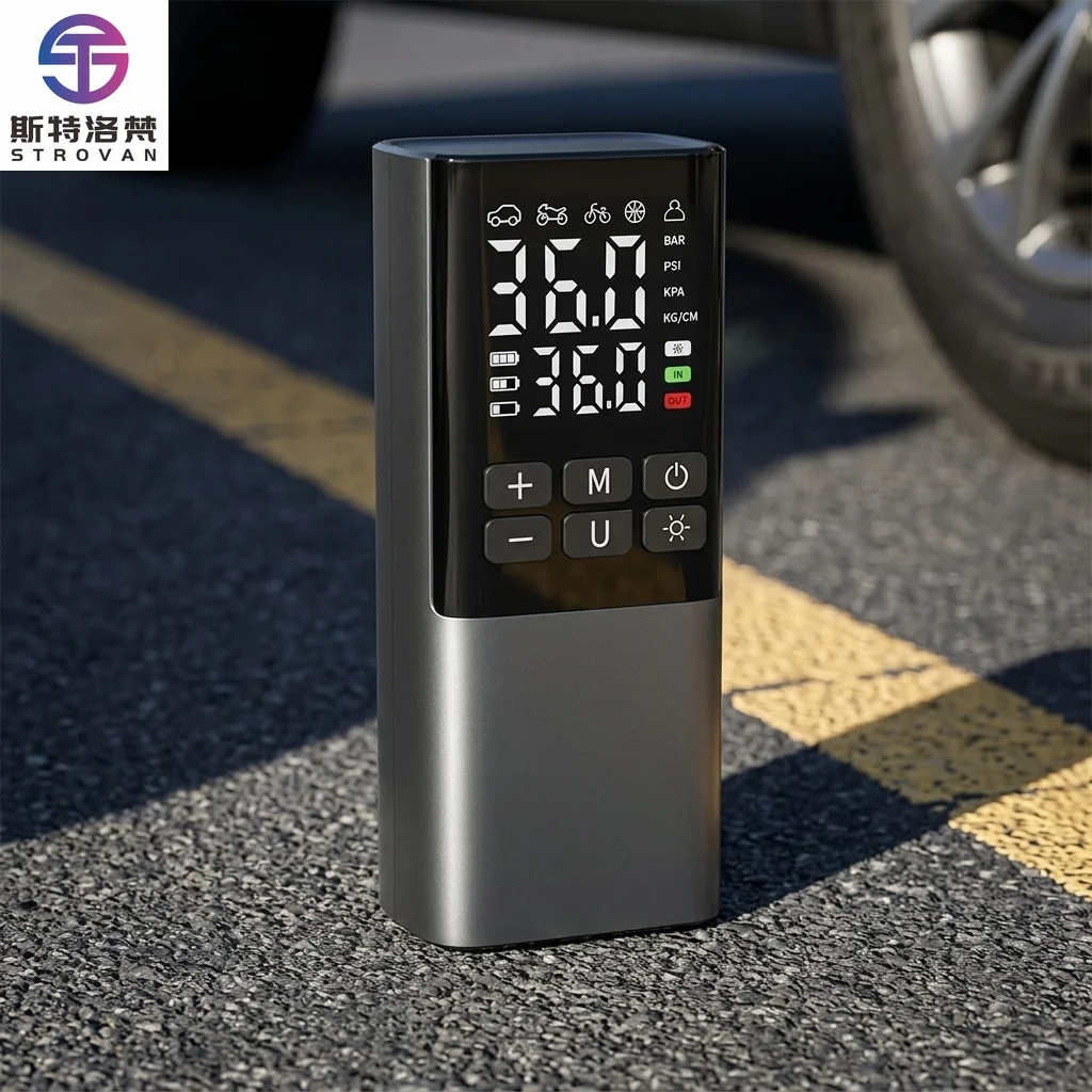 Easy to Use High Quality Portable Wireless Tire Inflator Pump with ABS Material and Tire Pressure for Car