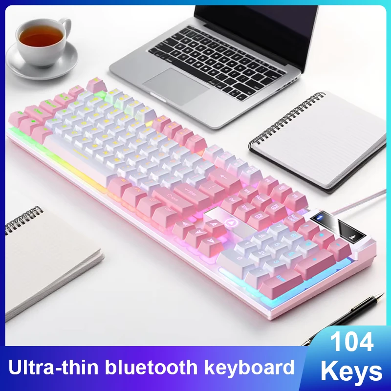 

K500 Wired Keyboard with Numpad, Low Profile Gaming & Office Keyboard for PC Laptop Desktop