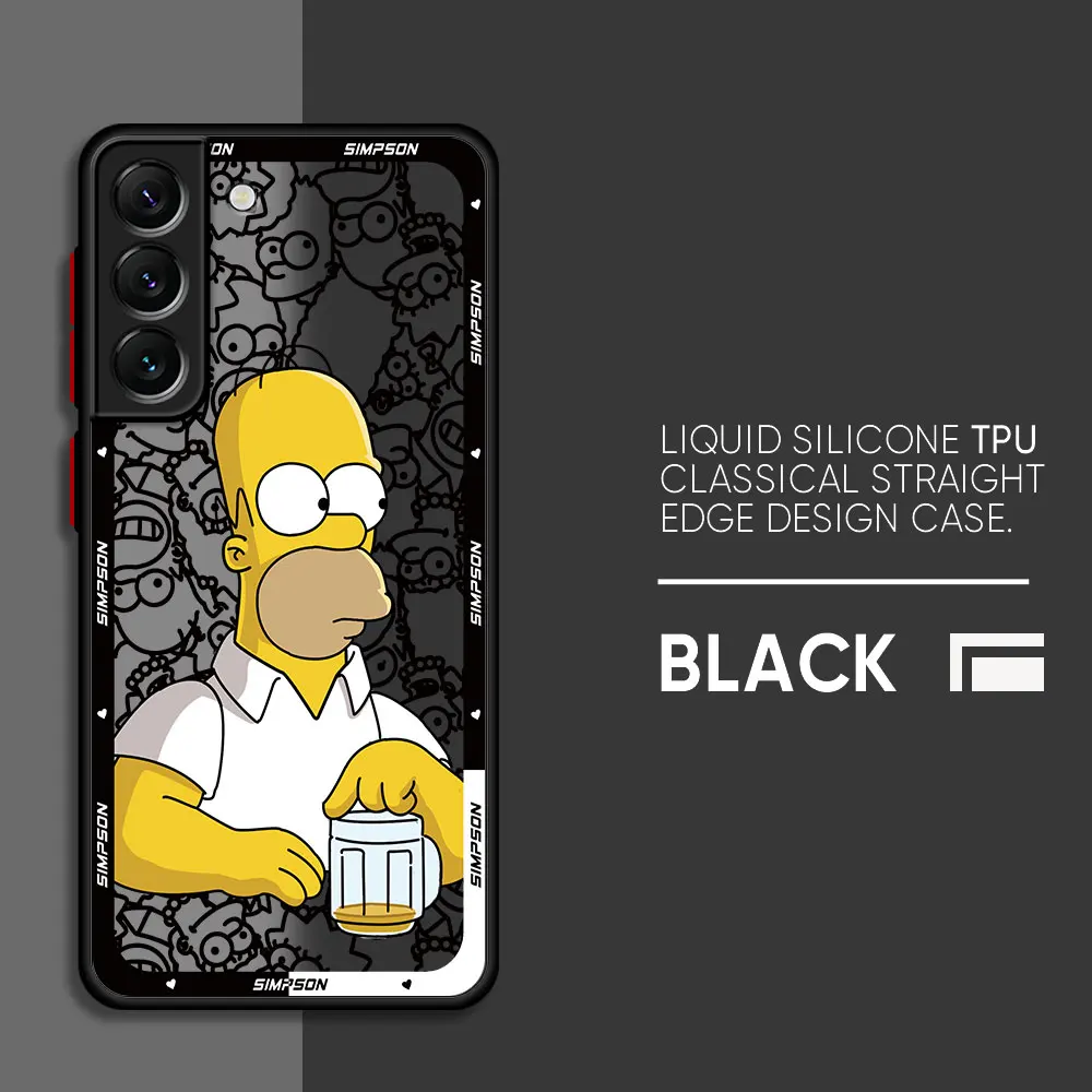 Disney Cartoon Homer Simpson Family Phone Case for Samsung Galaxy A70 A51 A31 A71 A50 Note 10 Plus A12 A21s A21s Note 9 8 Cover