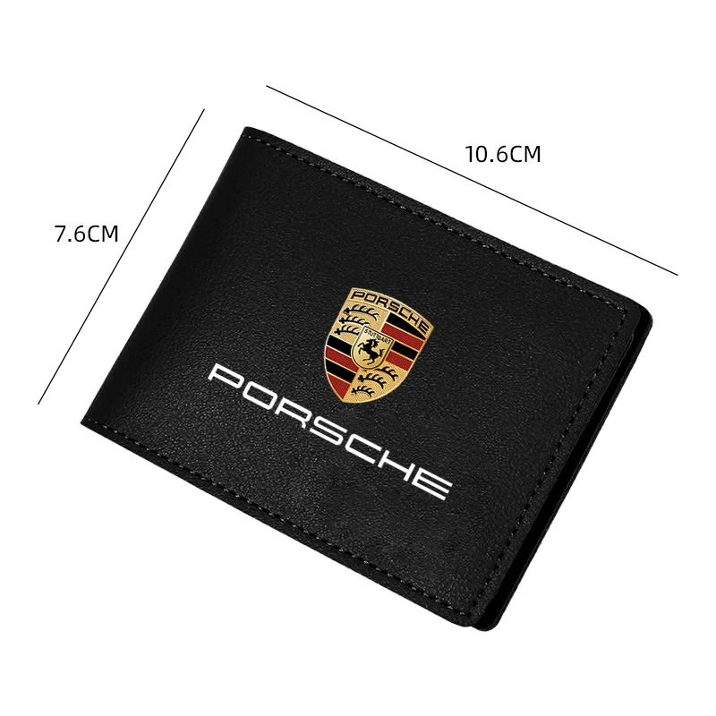 New Driver License Holder Suede Card Bag  ID card storage folder For Porsche Boxster Cayman Cayenne 911 Macan Panamera