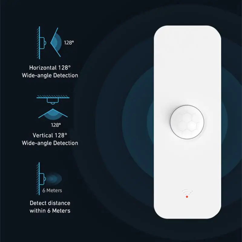 Tuya-Sensor infrarrojo Pir para el hogar, Control inteligente, notificación remota, Automatización del hogar, seguridad, Wifi, móvil