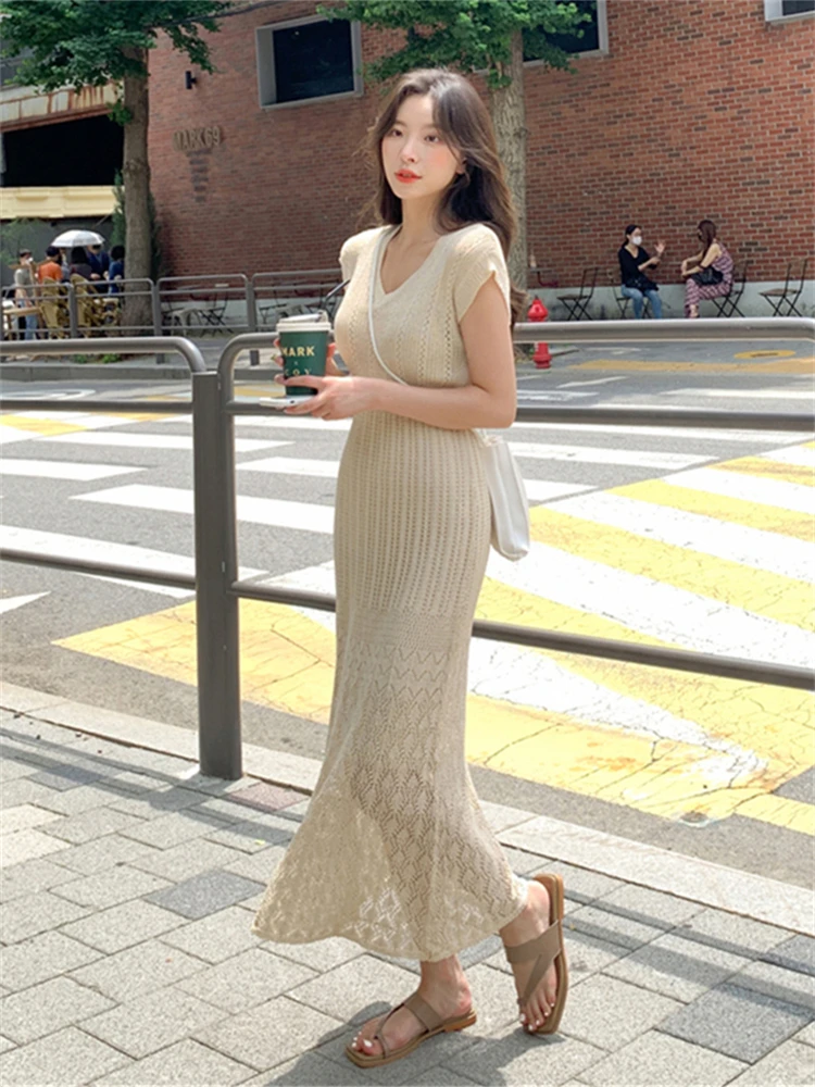 2025 Summer 2 Piece Suit Sleeveless Sweater Vest Women Dresses Female Girls Dress Suits Robe Femme Vestido Sell Separately