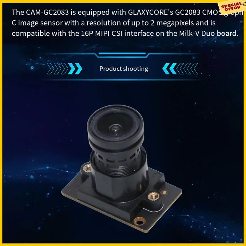A25P RISC-V Milk-V Duo Development Board + 2MP CAM GC2083 Dual Core CV1800B Ondersteuning Linux voor IoT-liefhebbers DIY-gamers Duurzaam