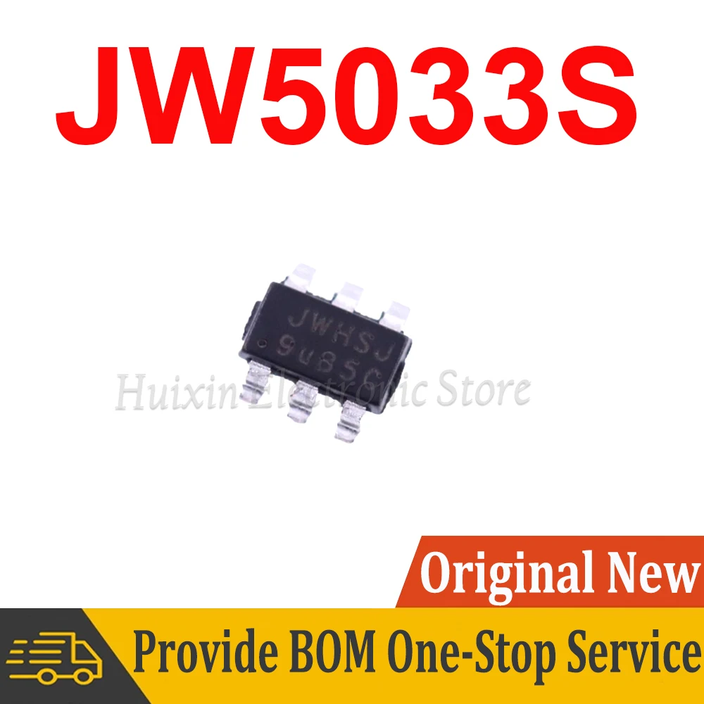 5pcs  JW5033 JW5033S marking JWHSJ J3 SOT23-6 DC-DC power supply chip New original