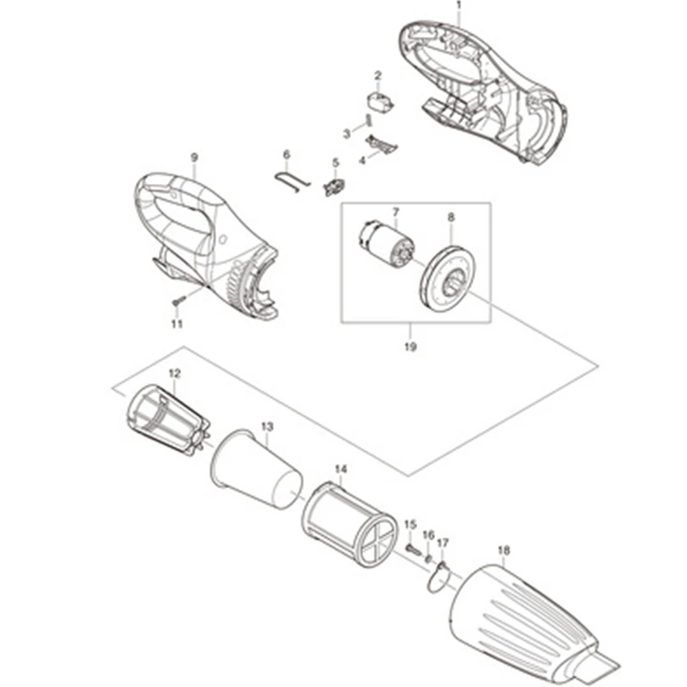 Pre-filter Replaces 451208-3 443060-3 For Makita Various Cordless Vacuum Cleaners DCL1808645 CL106 CL106D CL183 CL183DZX