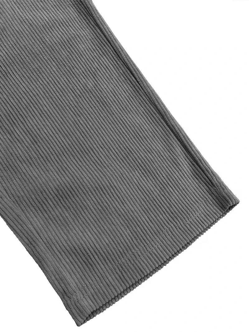 Herren Cordhose für Frühling/Herbst, Regular Fit, elastischer Kordelzug in der Taille, gerade Beine, Seitentaschen, lässig, für den Alltag, Arbeit, Streetwear – Detail 11
