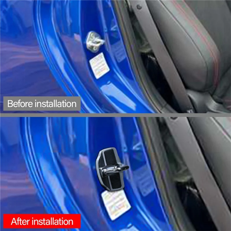 

8Set TRD Door Lock Stabilizer Protector Latches Stopper Covers For Subaru All Series BRZ XV Forester Legacy Outback WRX Durable