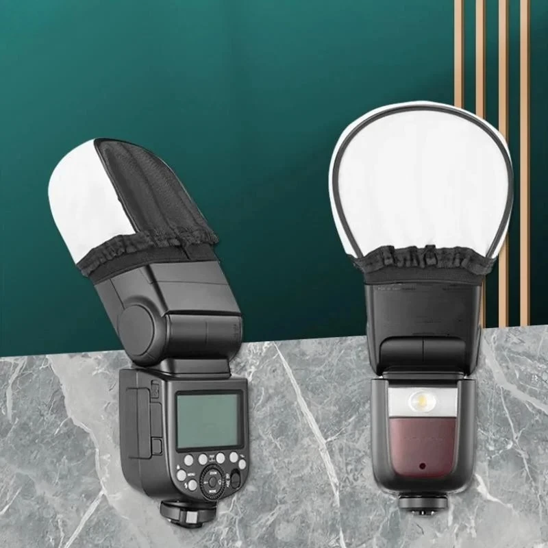 1/3 Pcs Mini Portable Flash Softbox Diffuser, Lightweight Universal Speedlight Soft Box for DSLR Camera Flashes