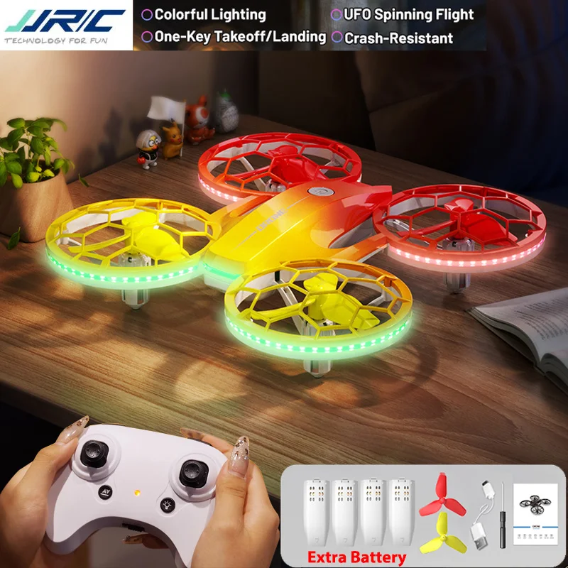 JJRC H127 Mini Drone One-Click Downhill Entry-Level Aircraft UFO Rotation Flight 360 ° Tumbling RC Helicopter Toy Gifts for Kids