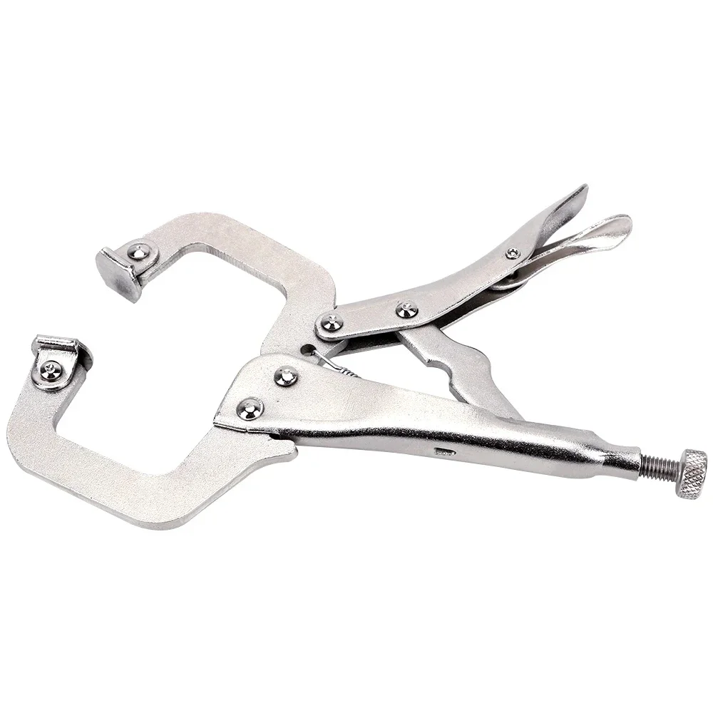 Multifunctional pliers C-type flat lock clamp vice carbon steel C-type clamp carbon steel welding tool adjustable pliers vise