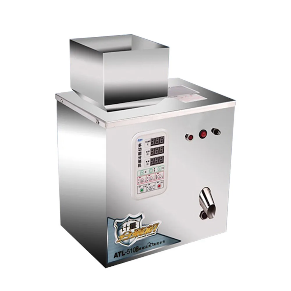 آلة التعبئة الكمية الأوتوماتيكية آلة تعبئة مسحوق الحبيبات التجارية آلة تعبئة الشاي والزهور الغذائية