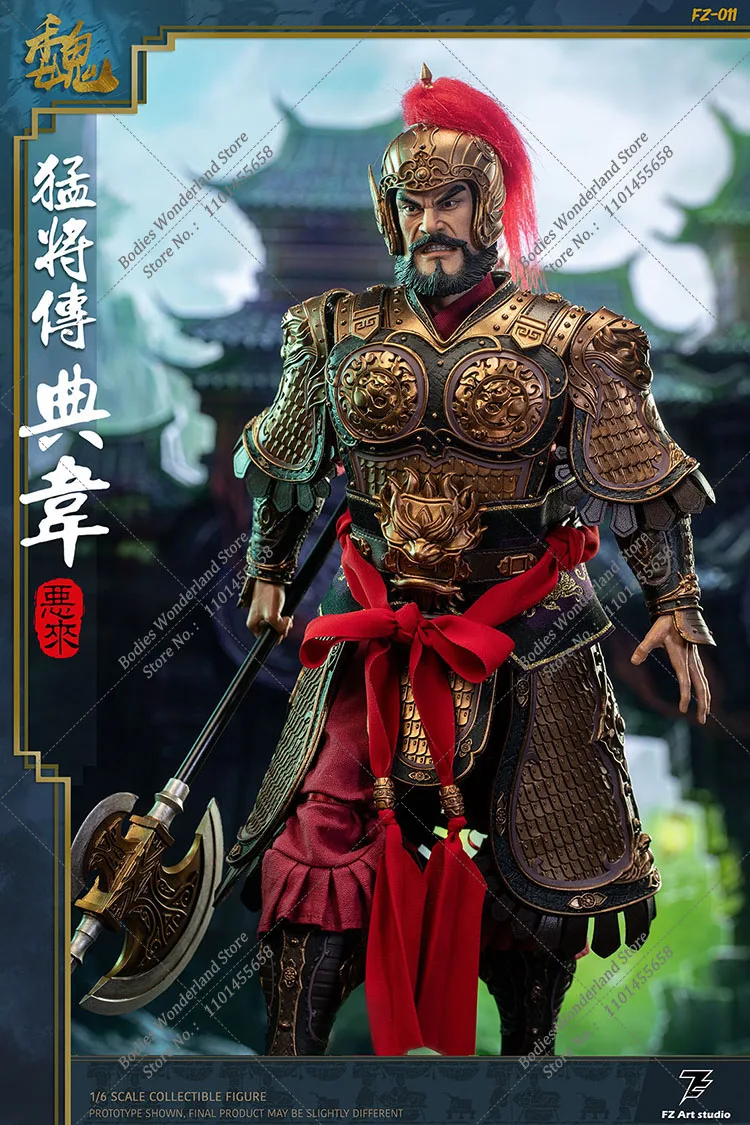 FZ Art studio FZ011 FZ012 1/6 Scale Moushouden Xiahou Yuan Dianwei 2.0 WF 12'' Action Figure with Double Head Model Toys